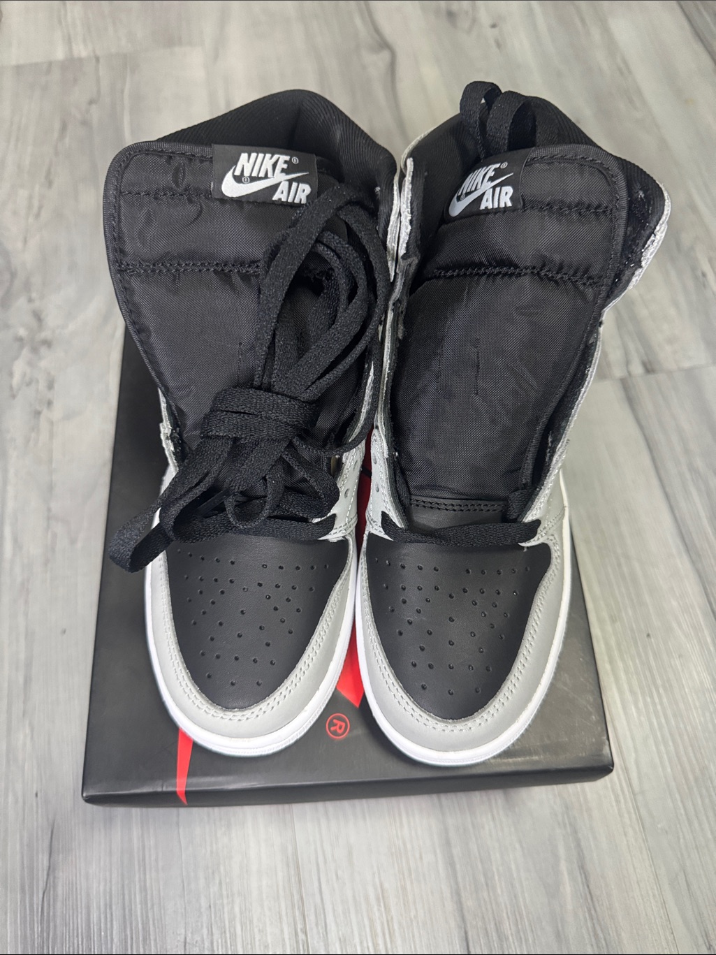 Nike Air Jordan 1 Retro Box With Black And Red Branding